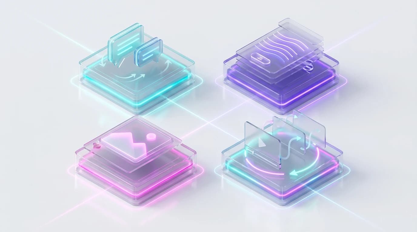 Architectural diagram of the four high-converting B2B Reddit ad formats